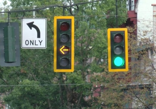 When traffic lights are flashing?